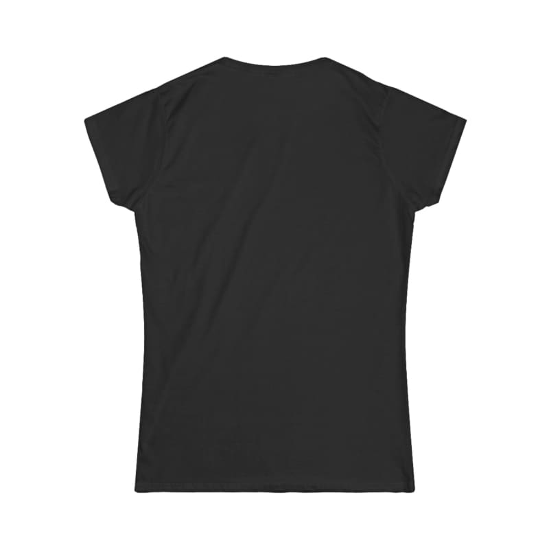 Plain black t-shirt with short sleeves.