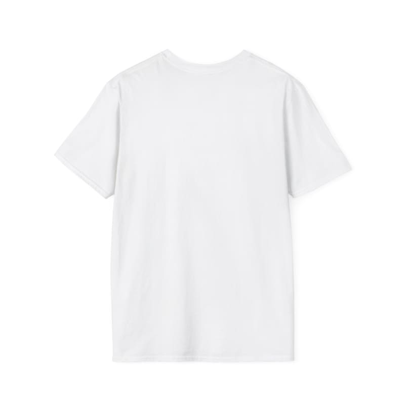 Plain white t-shirt with short sleeves.