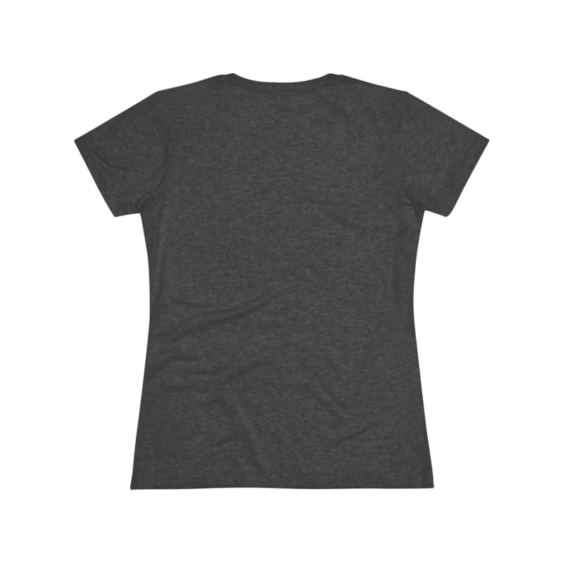 Dark gray women’s short-sleeved t-shirt.