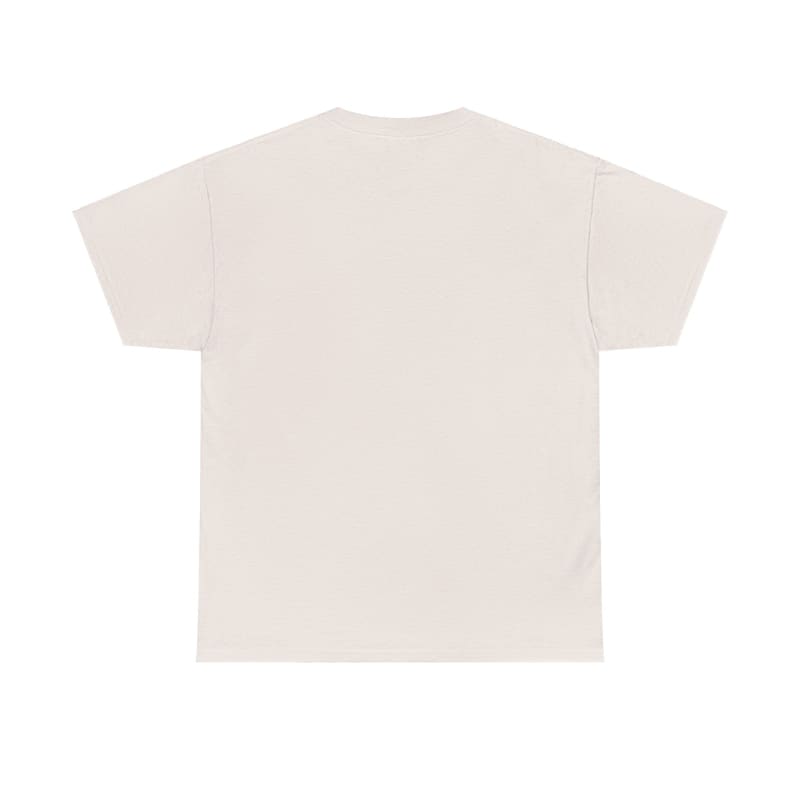 Plain beige t-shirt with short sleeves.