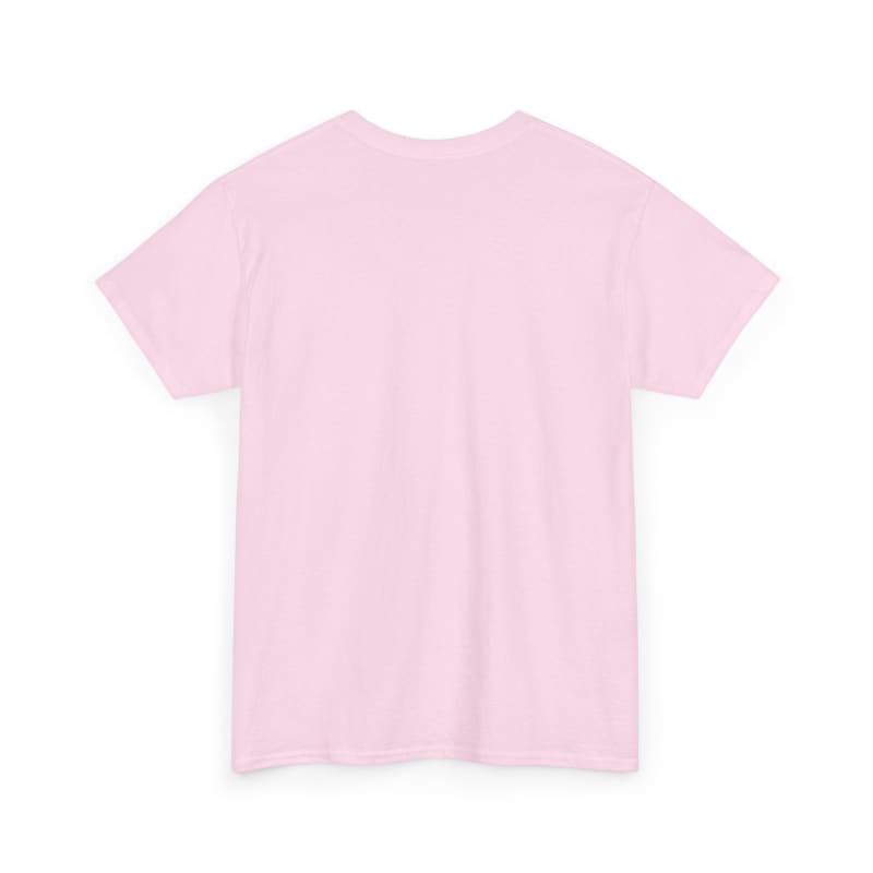 Plain pink t-shirt with short sleeves.