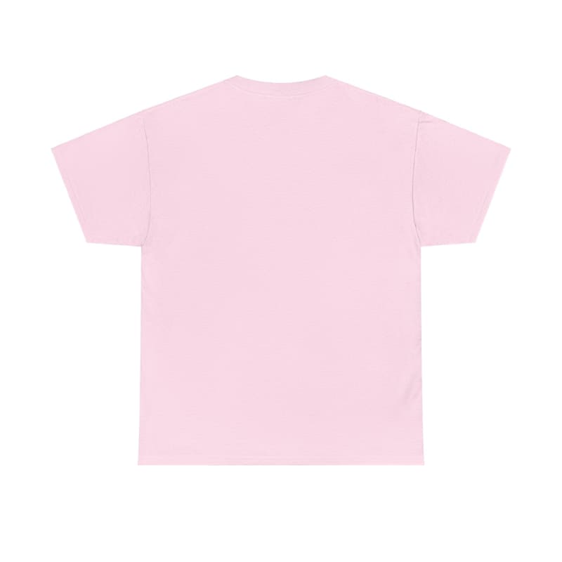 Plain pink t-shirt with short sleeves.