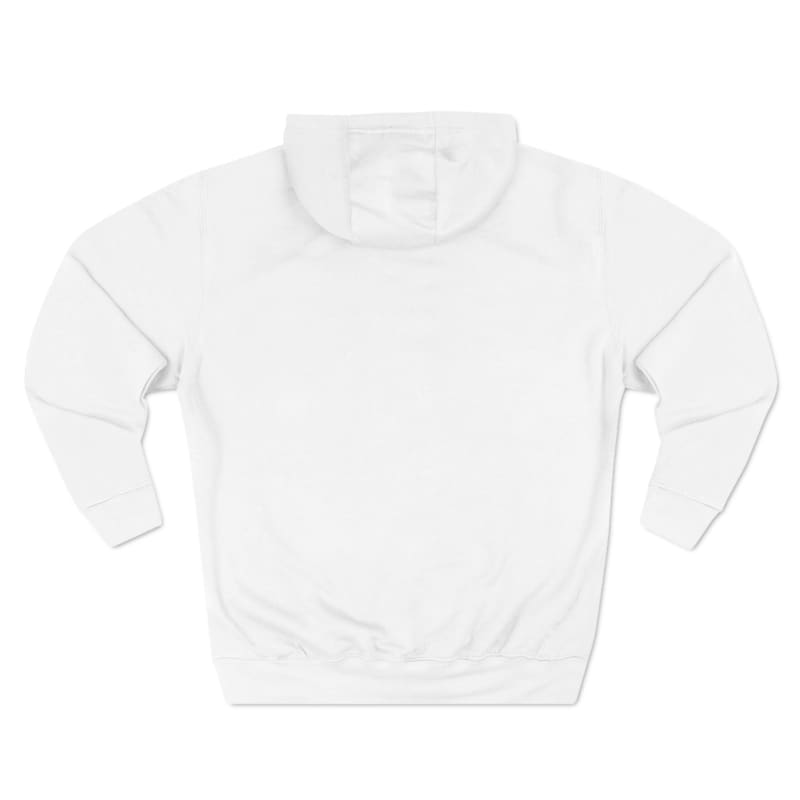 White crewneck sweatshirt with long sleeves.