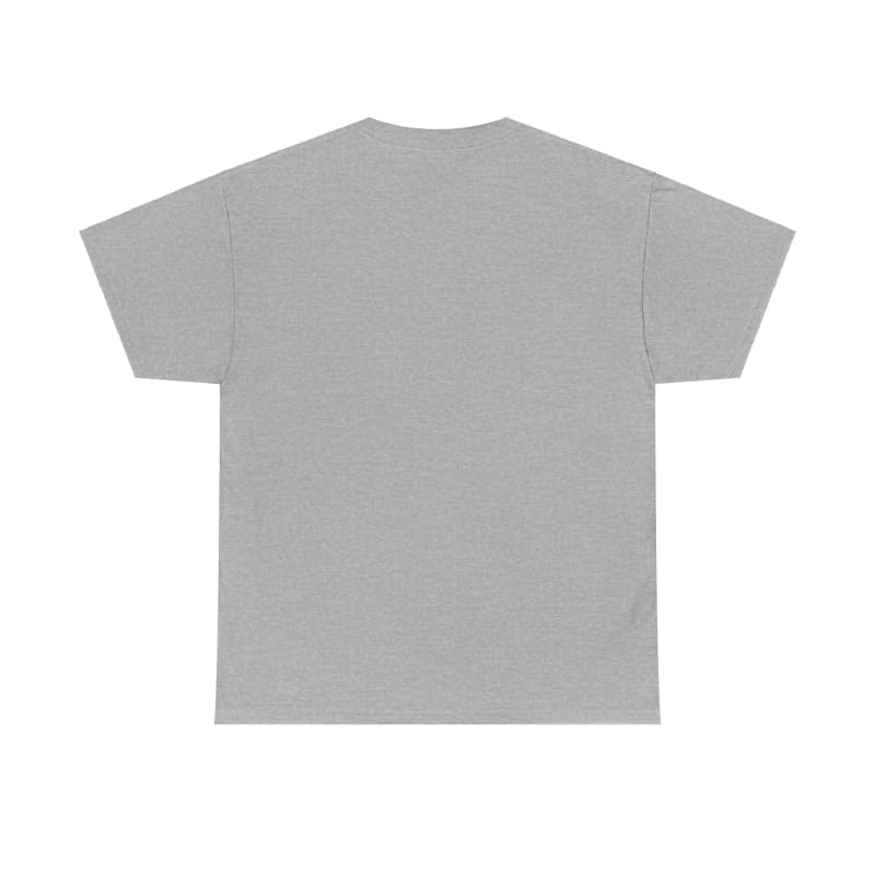 Plain gray t-shirt with short sleeves.