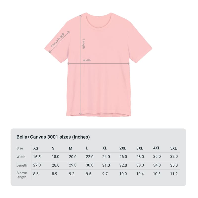 Pink t-shirt with minimal graphic design elements.