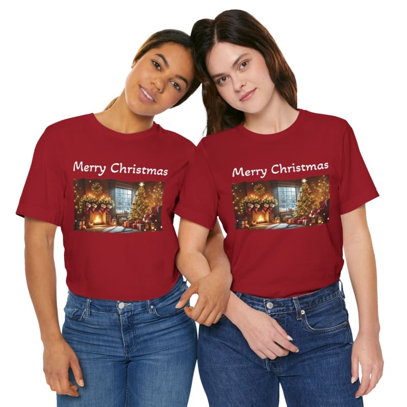 Spread Holiday Cheer with Merry Christmas Unisex Jerseys - T-Shirt