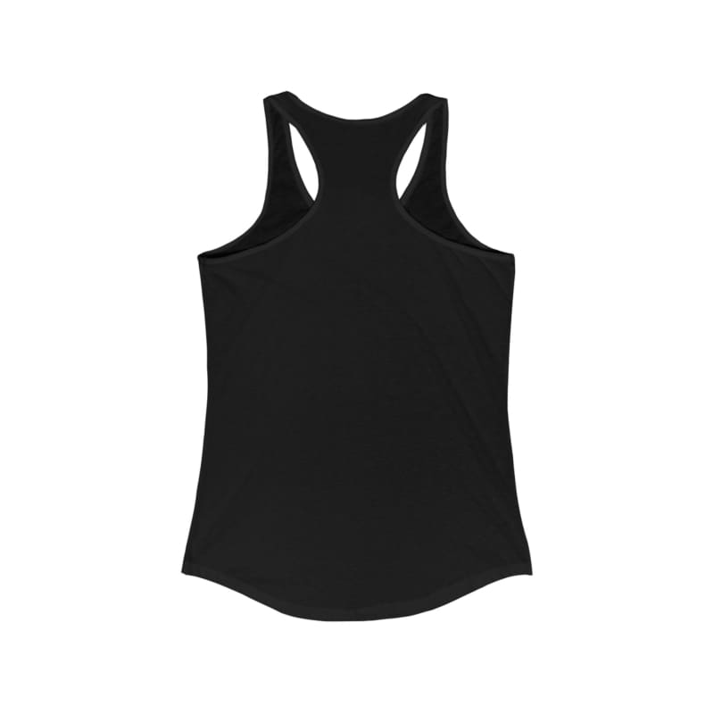 Black racerback tank top.